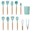 11Pcs Silicone Cooking Utensil Set Heat Resist