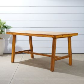 Miami Outdoor Patio Picnic Dining Table (Color: as Pic)